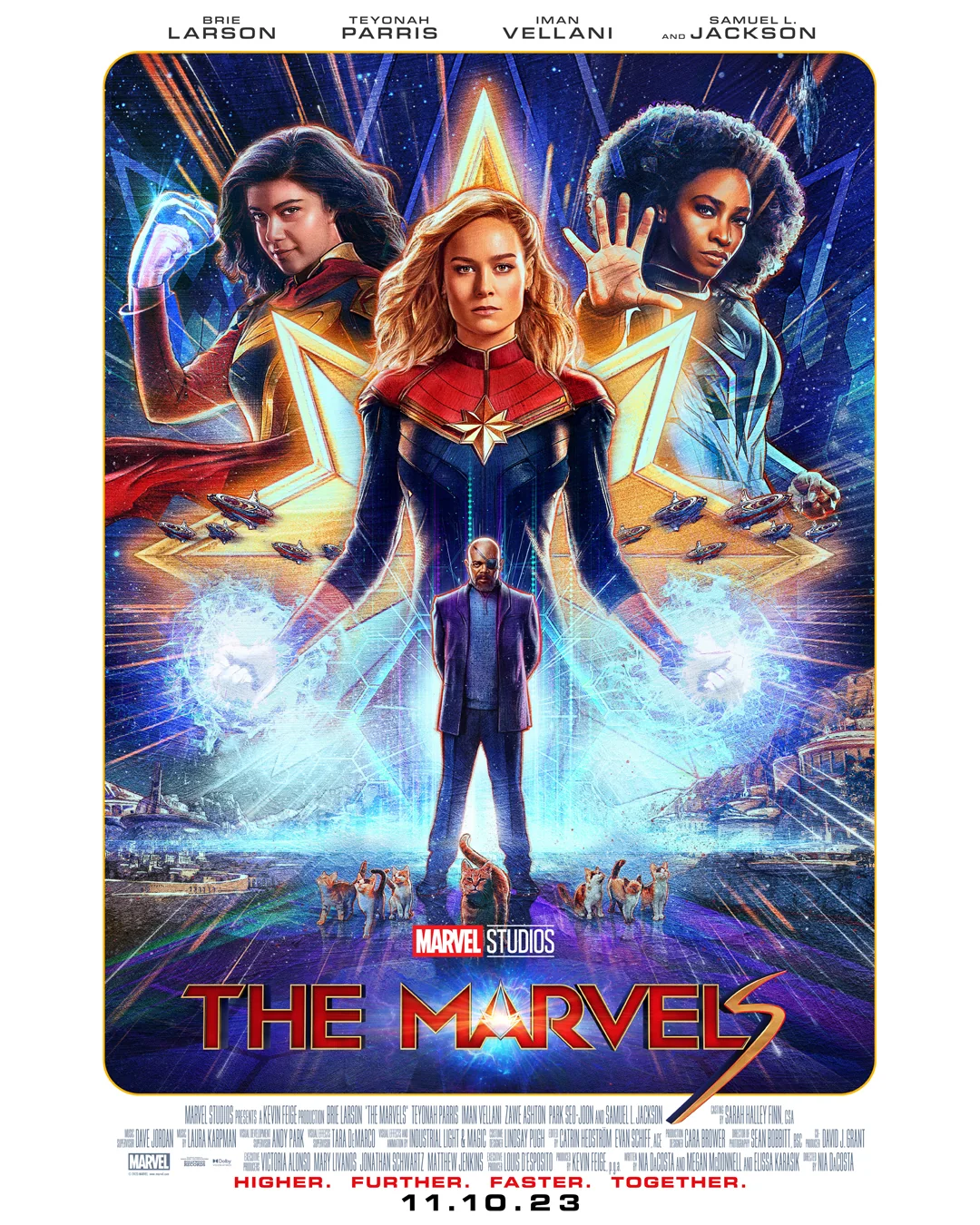 Official poster of the marvels movie